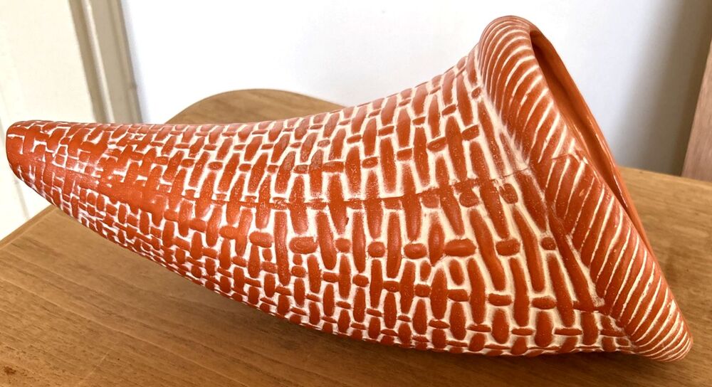 Cornucopia Horn Of Plenty Planter Centerpiece Terra Cotta  Thanksgiving